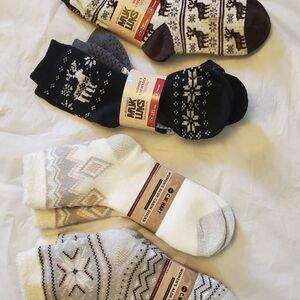 NWT 6 Pairs Of Women’s Muk Luks And C. W. Hart Nordic Pattern Socks - Sz 6 - 11